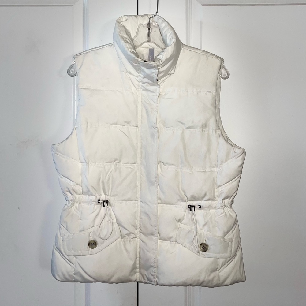Esprit Off-White Puffer Vest Size XL